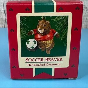 Hallmark Keepsake Ornament Soccer Beaver Handcrafted Ornament